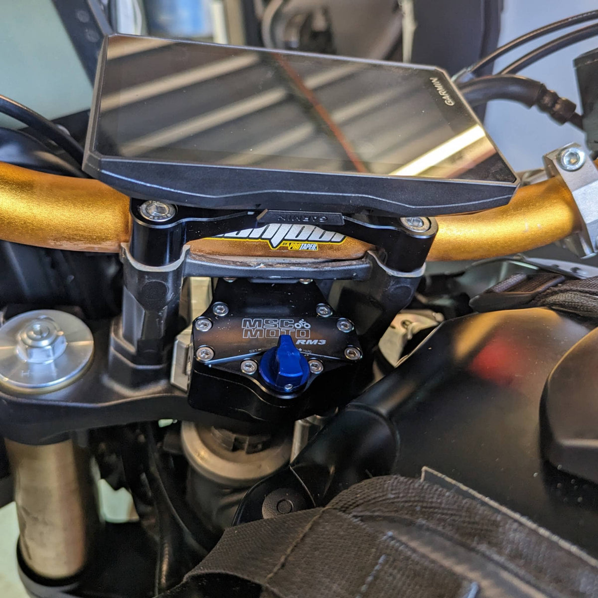 AMPS GPS Bar Mount - Yamaha Tenere 700 (2019-2023) Motocycle Steering Dampers MSC Moto 