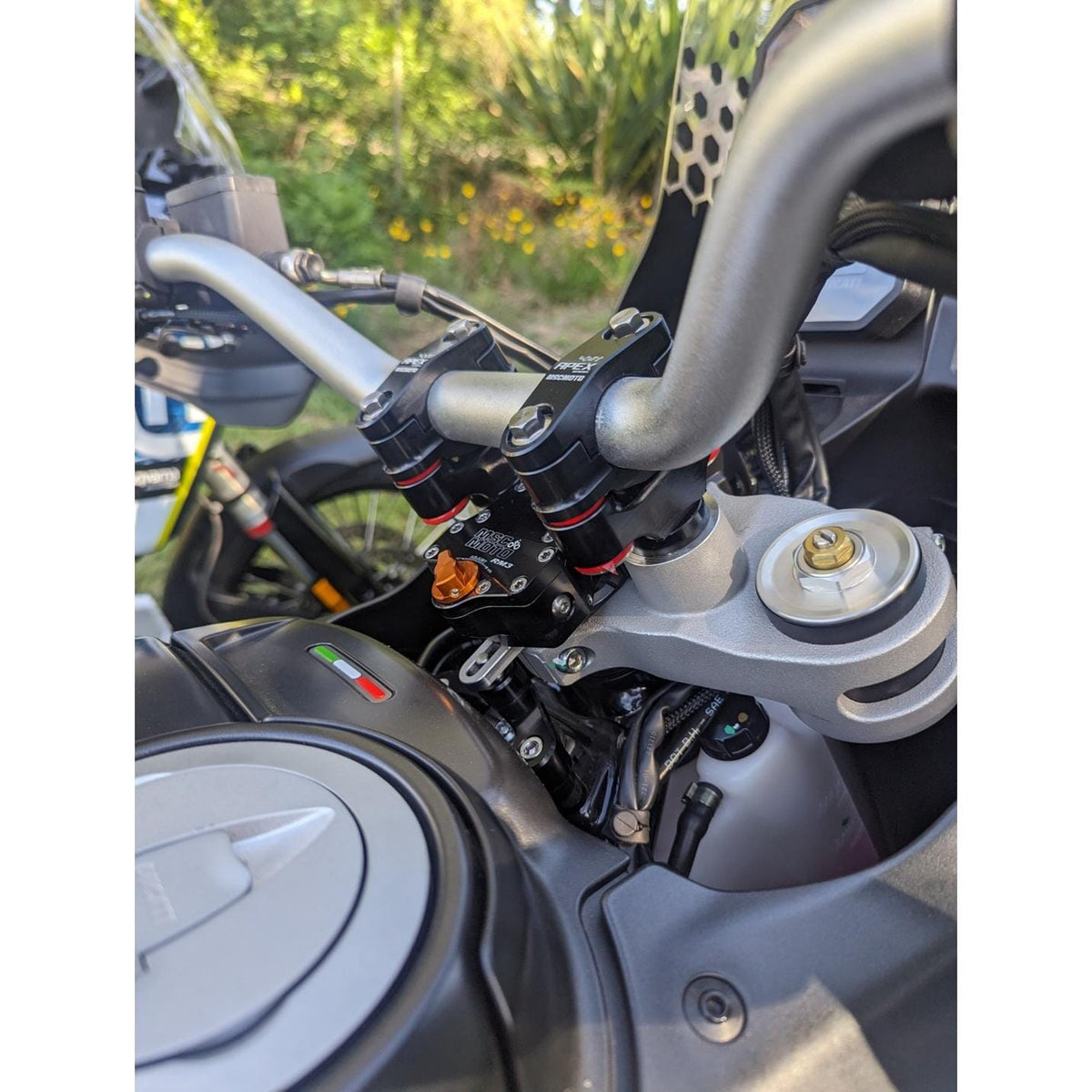 RM3 Steering Damper Kit Top Mount (RM30071) - Ducati DesertX Motocycle Steering Dampers LGP Powersports 
