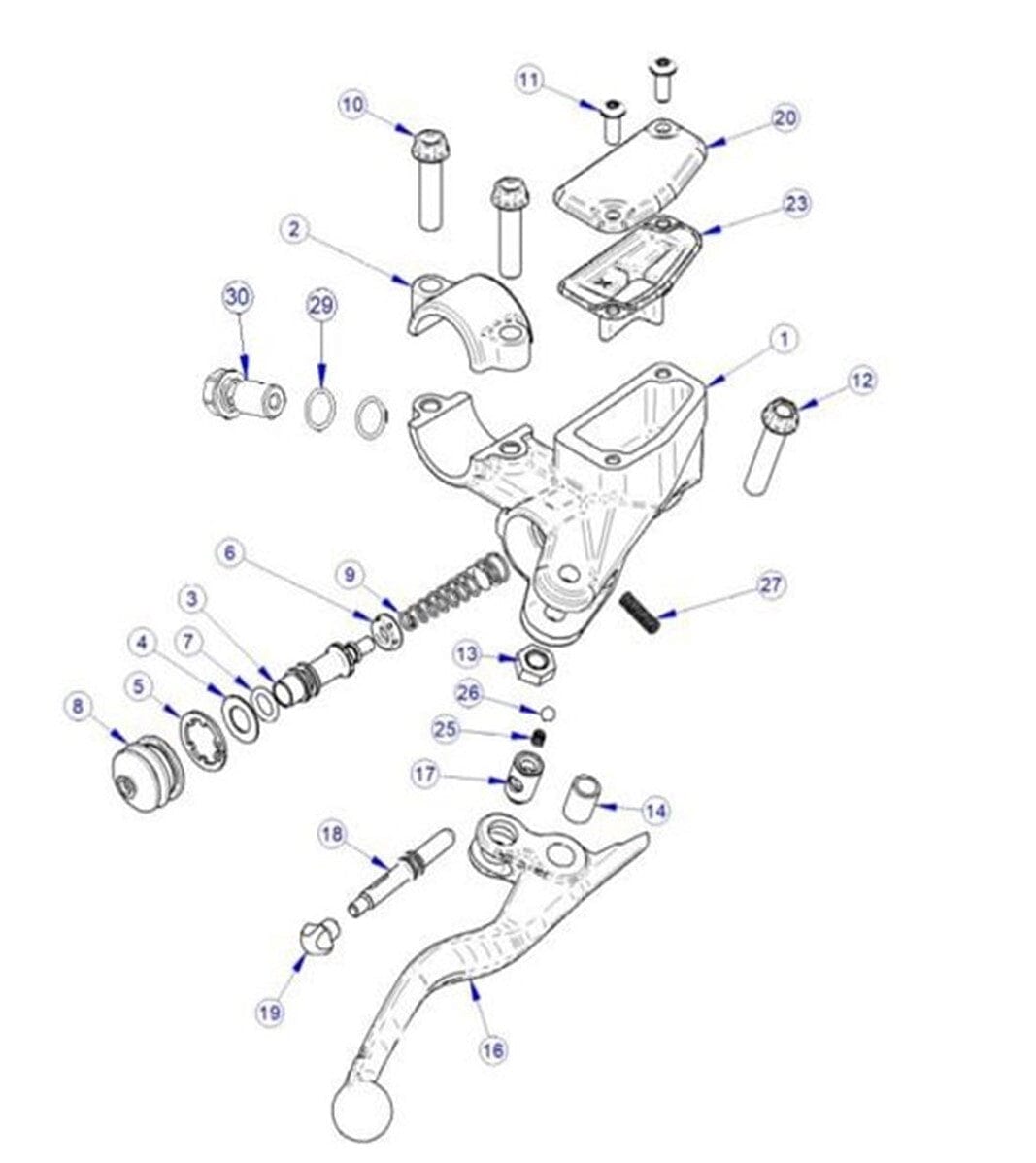 Volar Sport - Spare Parts for Racing Front Brake Master Cylinder (11 mm) Brake Systems Volar Sport 