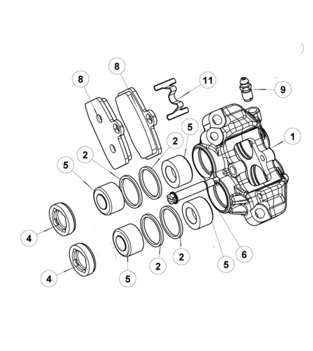 Volar Sport - Spare Parts Front / Rear Caliper Brake Systems Volar Sport 