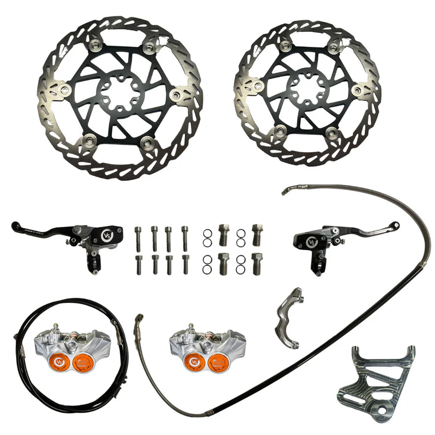 Volar Sport - Rear Brake Kit (SurRon Light Bee, E-Ride Pro S / SS, 79 Bike, Segway X260 /160, Rawrr Mantis) Brake Systems Volar Sport Orange 