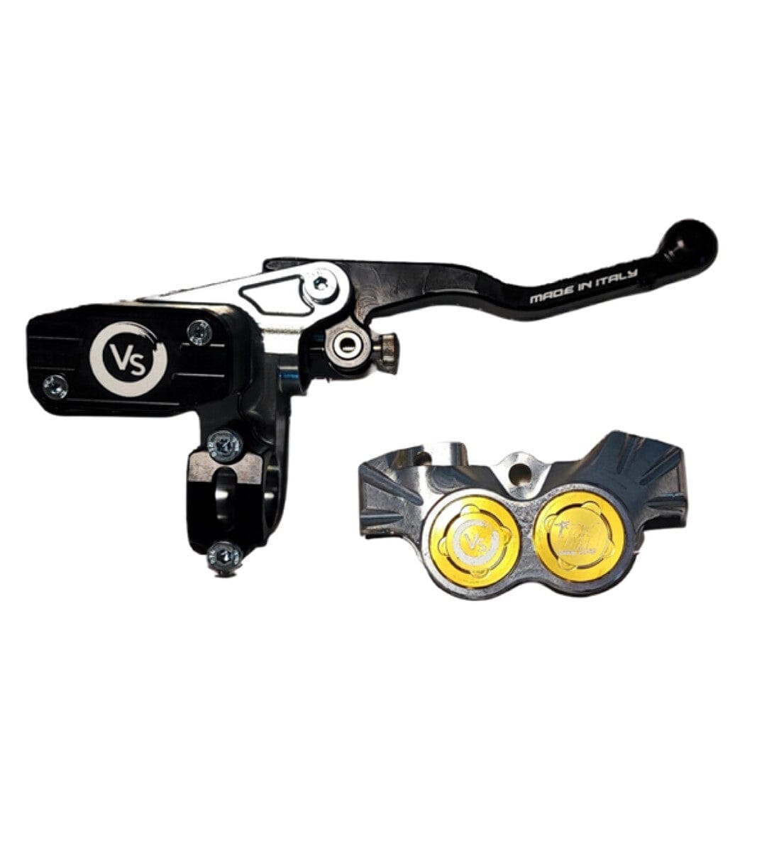 Volar Sport 4 Piston Moto Brake systems (Talaria MX3, MX4, XXX) Brake Systems Volar Sport Front and Rear Kit Gold 