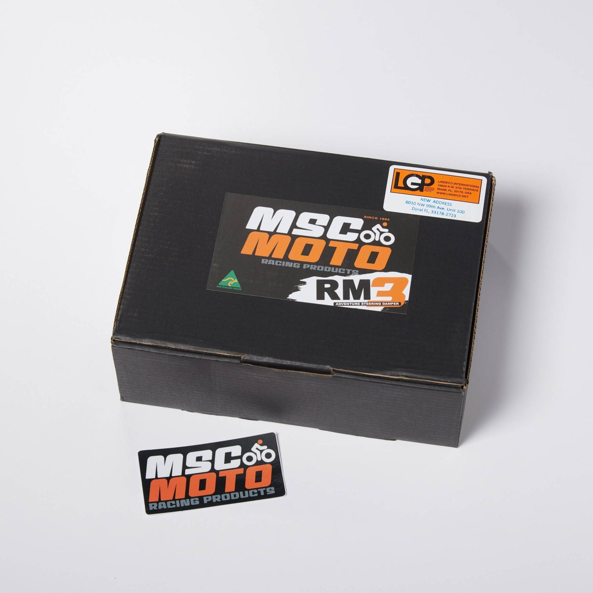 RM3 Steering Damper Kit Down Under Mount (RM30067) - KTM 790 ADV, RM30067, KTM MSC Moto, rm3, Steering Dampers - Imported and distributed in North & South America by Lindeco Genuine Powersports - Premier Powersports Equipment and Accessories for Motorcycle Enthusiasts, Professional Riders and Dealers.