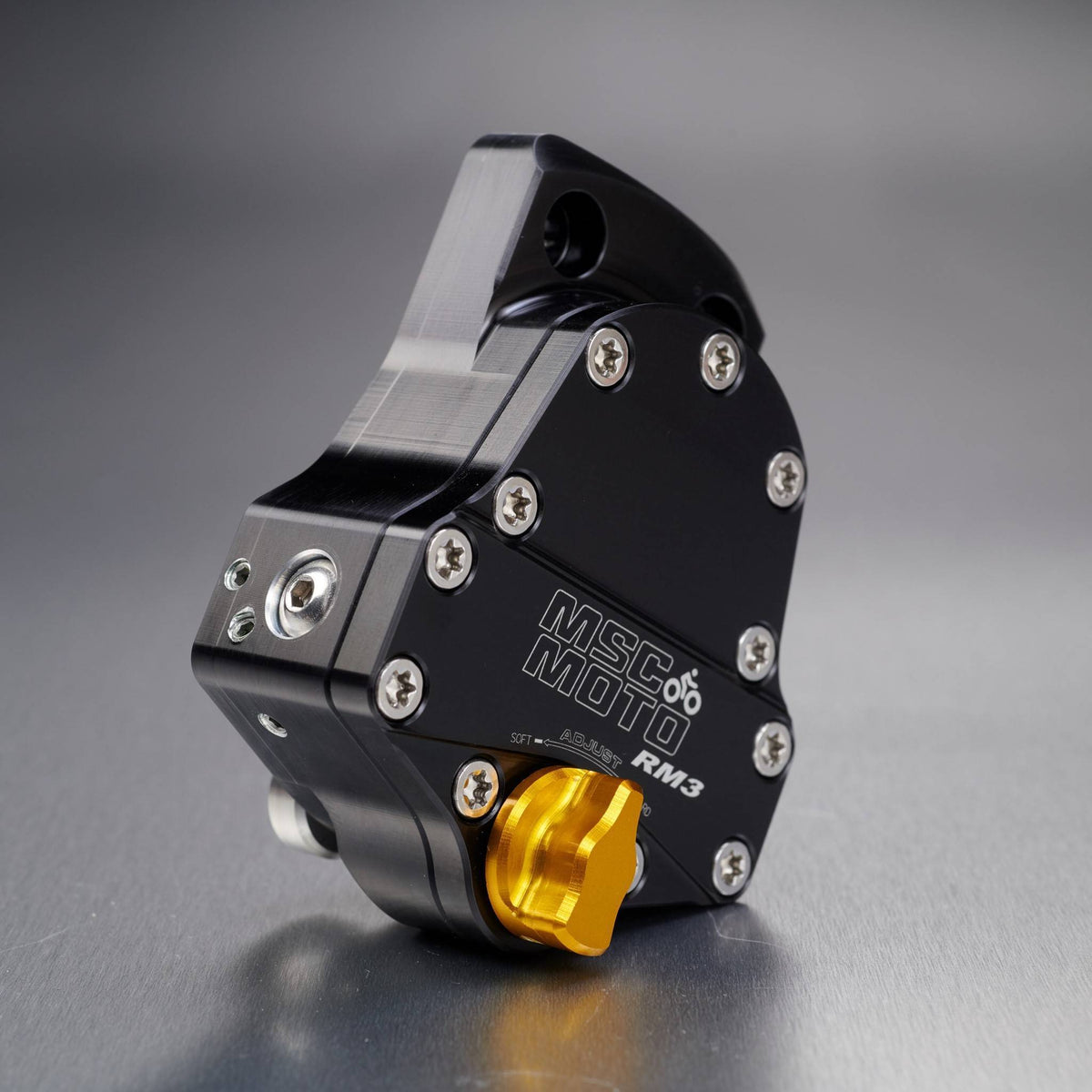 RM3 Steering Damper Kit Down Under Mount (RM30067) - KTM 790 ADV, RM30067, KTM MSC Moto, rm3, Steering Dampers - Imported and distributed in North & South America by Lindeco Genuine Powersports - Premier Powersports Equipment and Accessories for Motorcycle Enthusiasts, Professional Riders and Dealers.