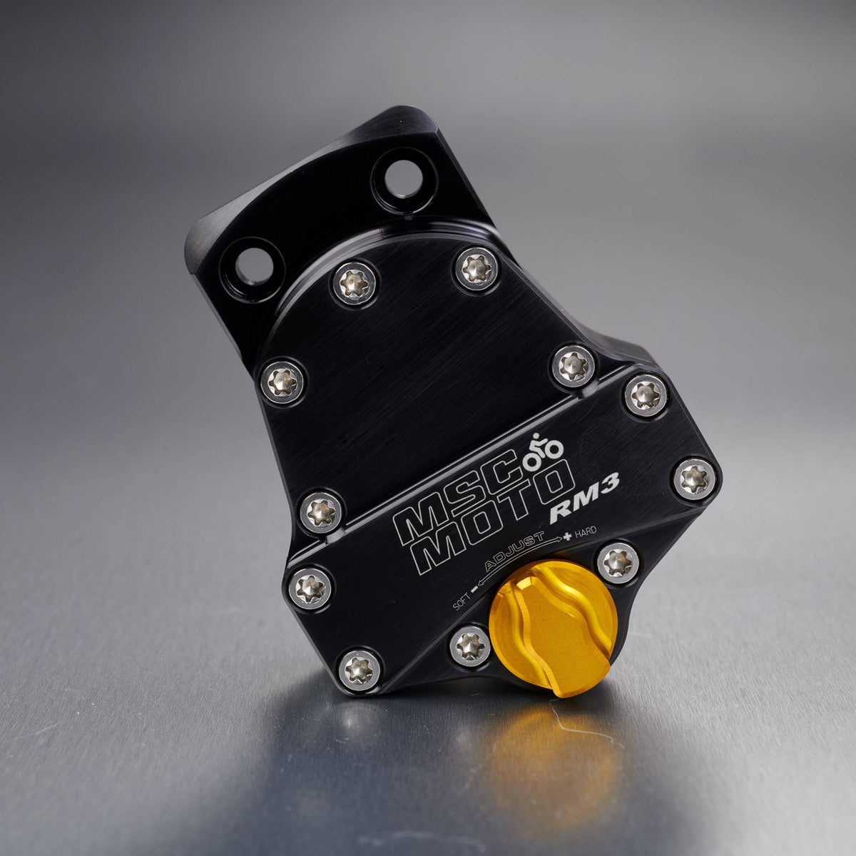 RM3 Steering Damper Kit Down Under Mount (RM30067) - KTM 790 ADV, RM30067, KTM MSC Moto, rm3, Steering Dampers - Imported and distributed in North & South America by Lindeco Genuine Powersports - Premier Powersports Equipment and Accessories for Motorcycle Enthusiasts, Professional Riders and Dealers.