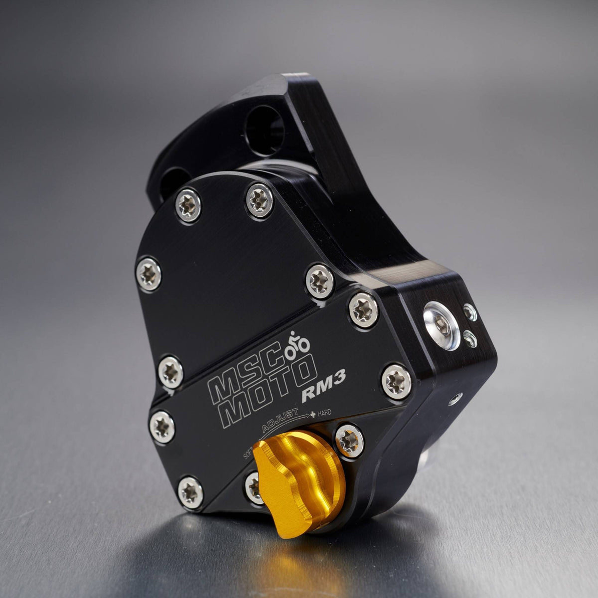 RM3 Steering Damper Kit Down Under Mount (RM30067) - KTM 790 ADV, RM30067, KTM MSC Moto, rm3, Steering Dampers - Imported and distributed in North & South America by Lindeco Genuine Powersports - Premier Powersports Equipment and Accessories for Motorcycle Enthusiasts, Professional Riders and Dealers.