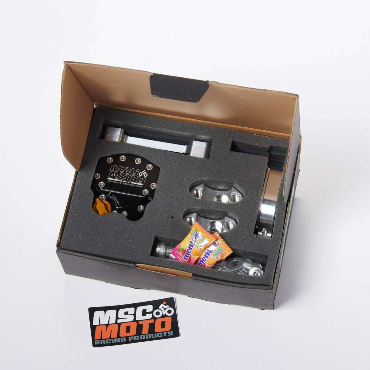 Axis Steering Damper Kit Top Mount (AX0016) - HONDA CRF, AX0016, axis, Honda MSC Moto, Steering Dampers - Imported and distributed in North & South America by Lindeco Genuine Powersports - Premier Powersports Equipment and Accessories for Motorcycle Enthusiasts, Professional Riders and Dealers.