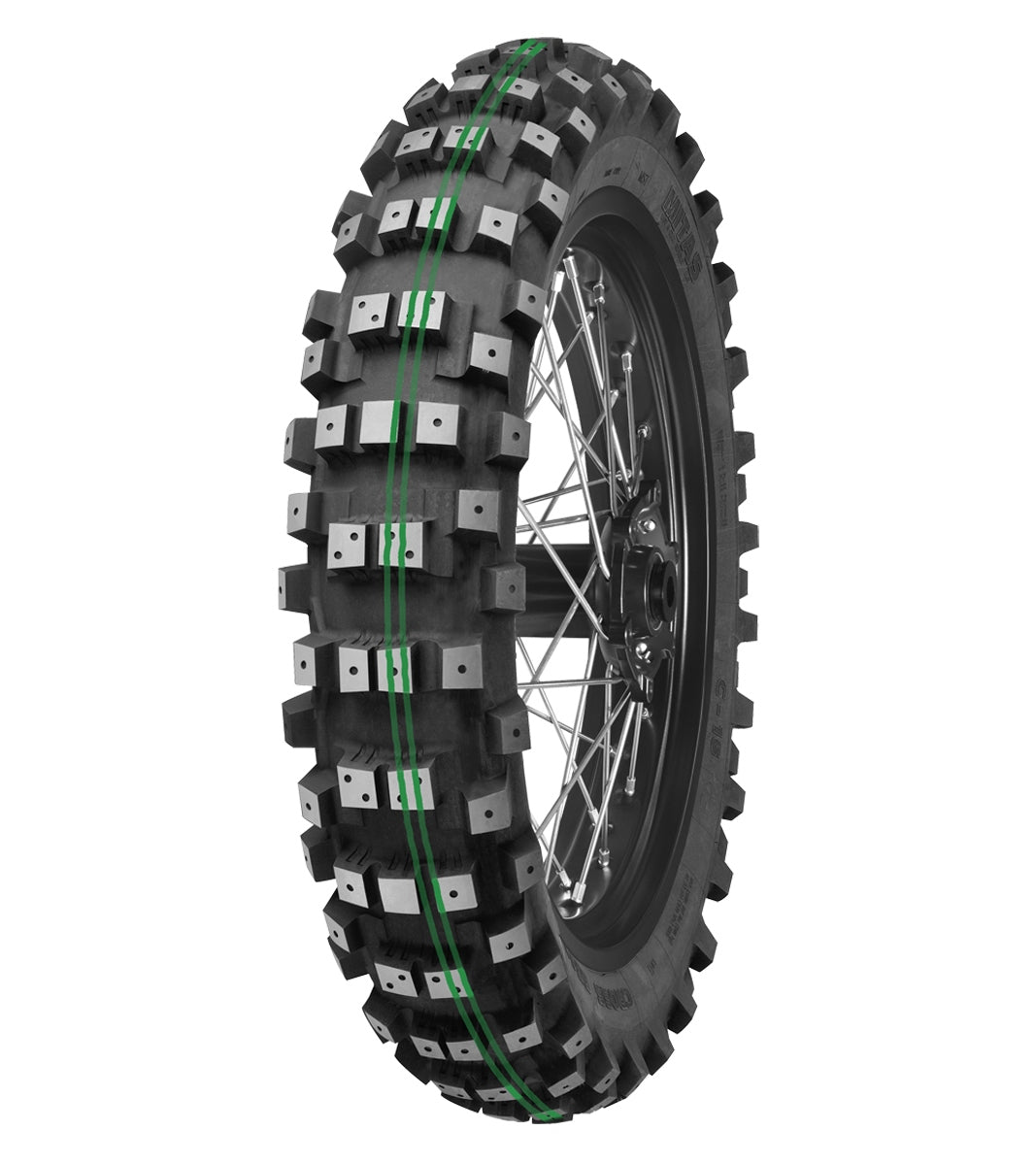 Mitas C-16 STONEATER 110/100-18 Enduro Competition Off-Road SUPER SOFT EXTREME 64M 2 Green Tube Rear Tire, 226457, 110/100-18, C-16 StonEater, Enduro, Enduro Competition, Off-Road, Rear, Tires - Imported and distributed in North &amp; South America by Lindeco Genuine Powersports - Premier Powersports Equipment and Accessories for Motorcycle Enthusiasts, Professional Riders and Dealers.