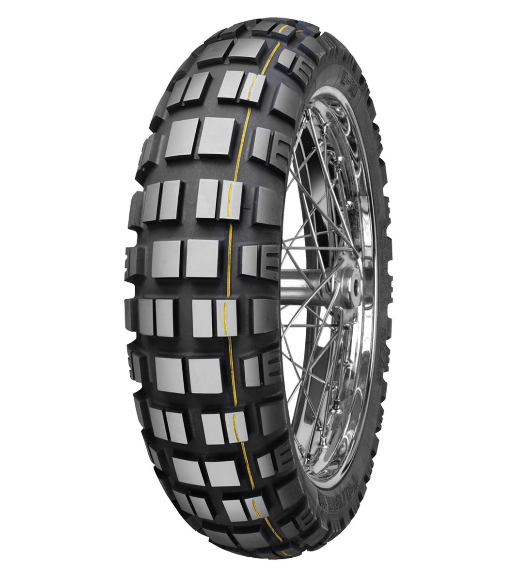 Mitas E-10 ENDURO 150/70B18 Trail OFF Trail DAKAR 70T Yellow Tubeless Rear Tire, 224163, 150/70B18, Adventure Touring, E Series, E-10 Enduro, Rear, Trail, Trail OFF, Tires - Imported and distributed in North &amp; South America by Lindeco Genuine Powersports - Premier Powersports Equipment and Accessories for Motorcycle Enthusiasts, Professional Riders and Dealers.