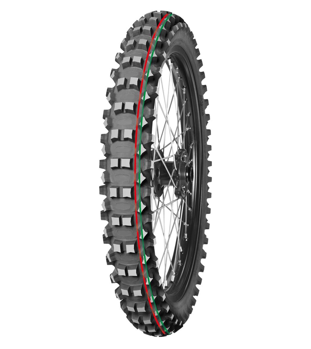 Mitas TERRA FORCE-MX MH 60/100-12 Motocross Competition Off-Road MEDIUM TO HARD 36J Red &amp; Green Tube Front Tire, 226040, 60/100-12, Front, Motocross, Motocross Competition, Off-Road, Terra Force, Terra Force-MX MH, Trail, Tires - Imported and distributed in North &amp; South America by Lindeco Genuine Powersports - Premier Powersports Equipment and Accessories for Motorcycle Enthusiasts, Professional Riders and Dealers.