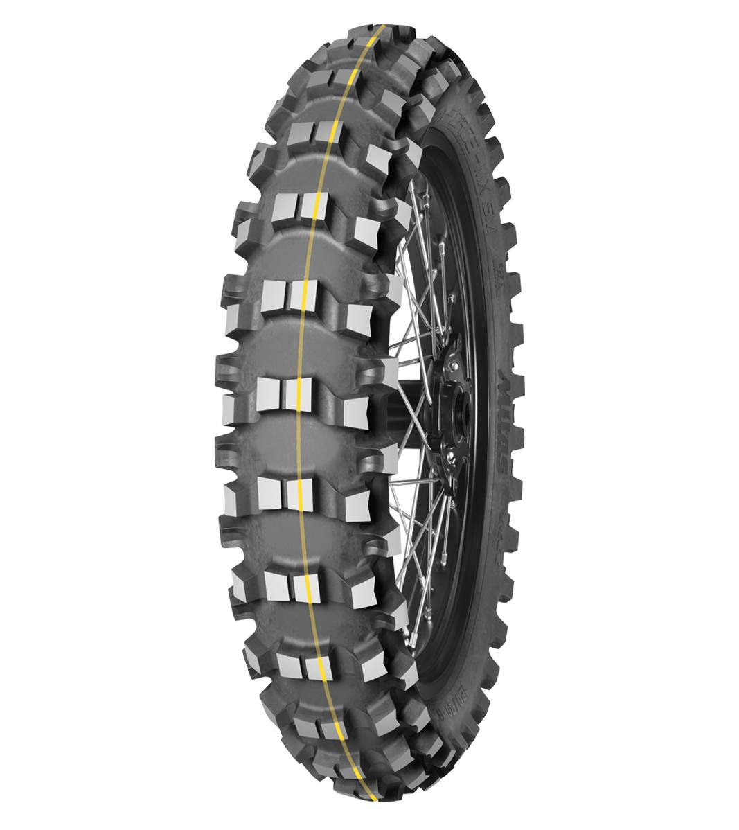 Mitas TERRA FORCE-MX SM 120/90-18 Enduro Competition Off-Road COUNTRY CROSS 65M Yellow Tube Rear Tire, 226550, 120/90-18, Enduro Competition, Off-Road, Rear, Terra Force, Terra Force-MX SM, Trail, Tires - Imported and distributed in North &amp; South America by Lindeco Genuine Powersports - Premier Powersports Equipment and Accessories for Motorcycle Enthusiasts, Professional Riders and Dealers.