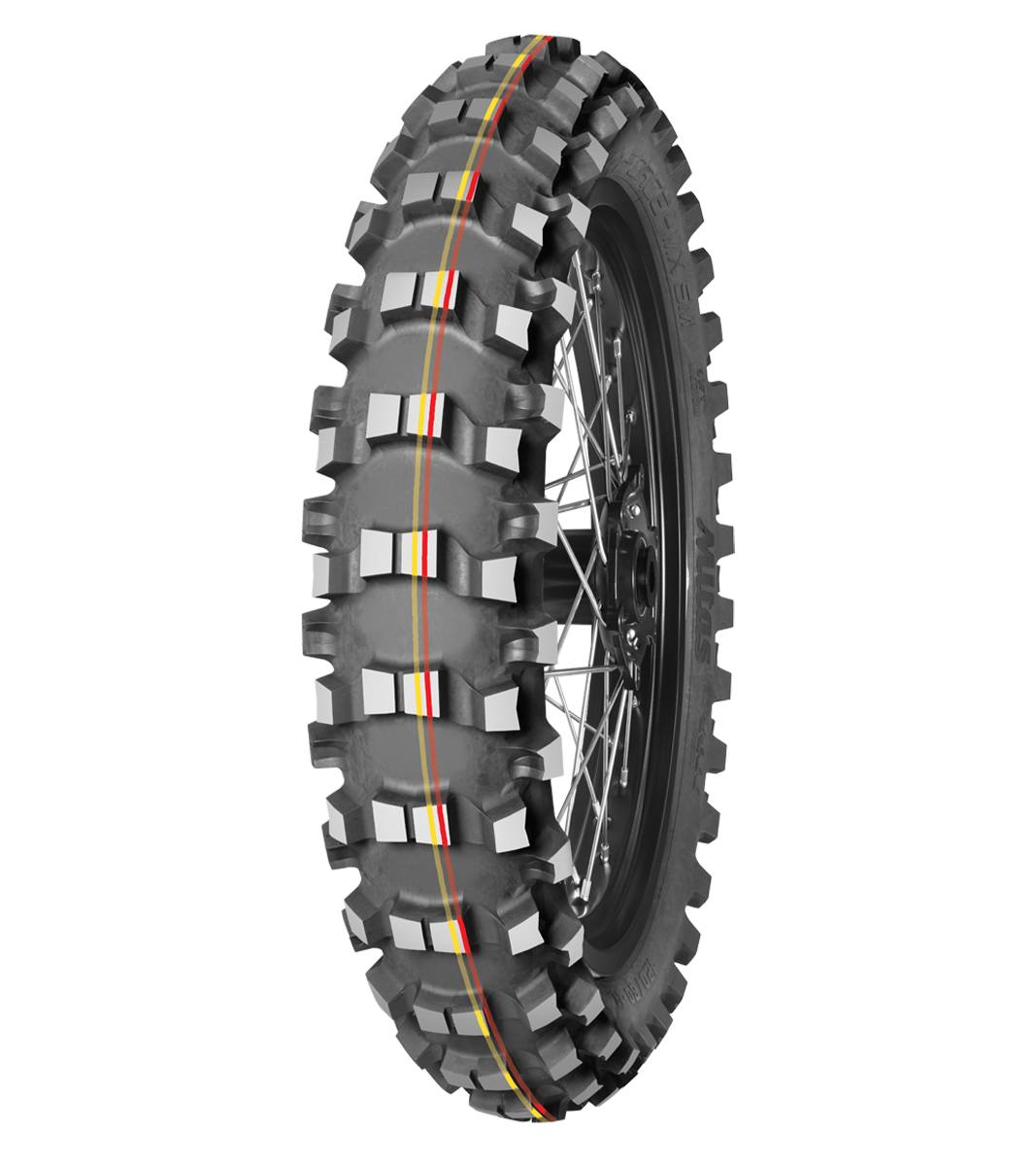 Mitas TERRA FORCE-MX SM 100/90-19 Motocross Competition Off-Road SOFT TO MEDIUM 57M Red &amp; Yellow Tube Rear Tire, 226645, 100/90-19, 100/90-19 (r), Motocross, Motocross Competition, Off-Road, Rear, Terra Force, Terra Force-MX SM, Trail, Tires - Imported and distributed in North &amp; South America by Lindeco Genuine Powersports - Premier Powersports Equipment and Accessories for Motorcycle Enthusiasts, Professional Riders and Dealers.
